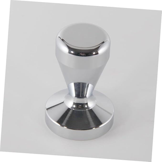 Luxshiny Professional Stainless Steel Coffee Tamper with Flat Base for Even Espresso Grounds Pressing Ergonomic Grip for Easy Tamping and Cleaning for Enhanced Coffee Extraction