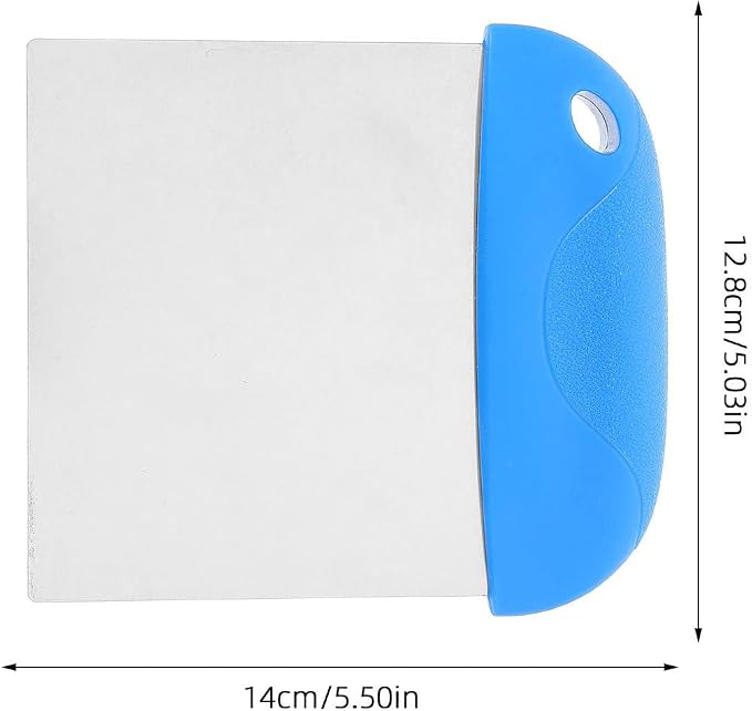 VALICLUD Stainless Steel Dough Cutter with Sharp Cutting Edge and Comfortable Plastic Handle, Kitchen Pastry Tool for Precise Cutting and Scraping, for Home Baking and Pizza Preparation - Image 2