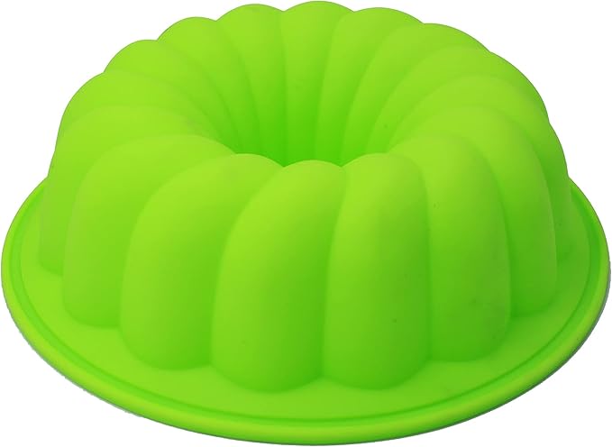 X-Haibei 8 Inch Fancy Round Donut Gelatin Jello Cake Chocolate Baking Silicone Mold