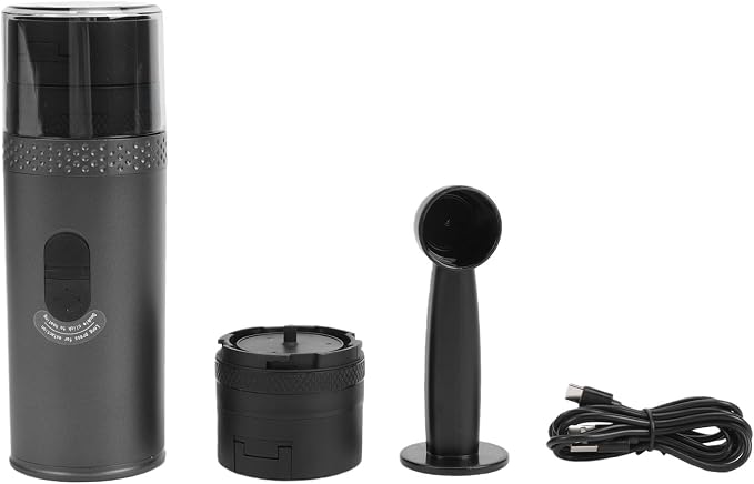Mini Capsule Coffee Brewer, Portable Electric Maker for Car Camping by Kuuleyn