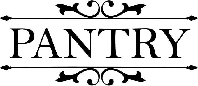 Pantry Vinyl Wall Decal Sticker Art Decal for Pantry Room Door Home Decoration by Vancetyno