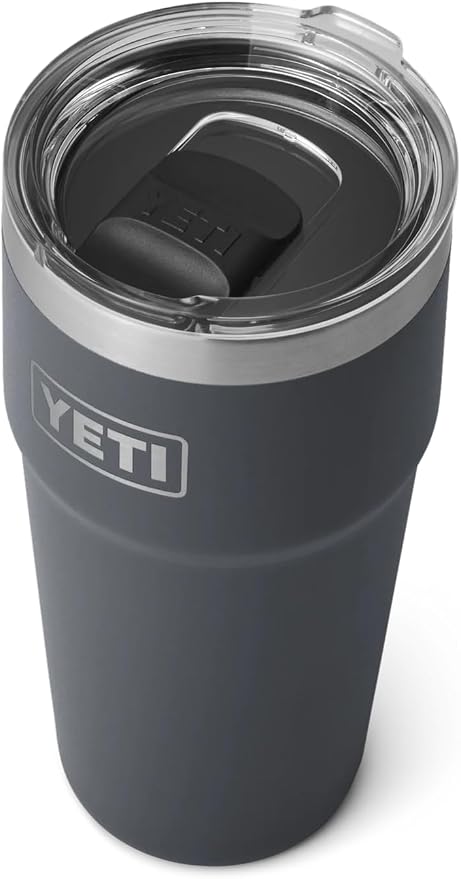 YETI Rambler 20 oz Stackable Tumbler, Stainless Steel, Vacuum Insulated with MagSlider Lid by YETI