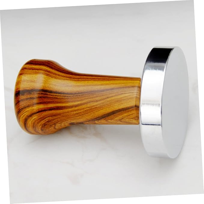 Flat Espresso Tamper Wooden Handle Bean Presser Coffee Tool Espresso Machine Tamper for Cafe Home