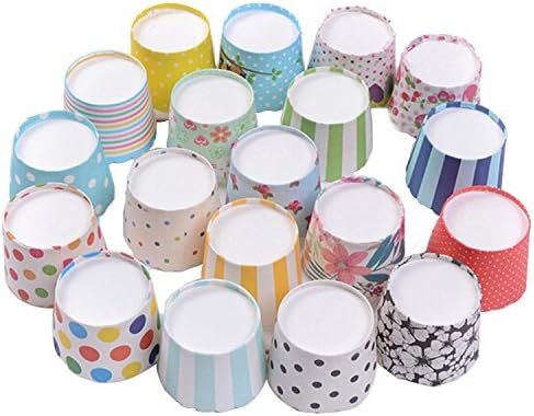 1000pcs Random Colorful Paper Baking Cups Muffin Cupcakes Liners Baking Cases Wrapper by Gabkey
