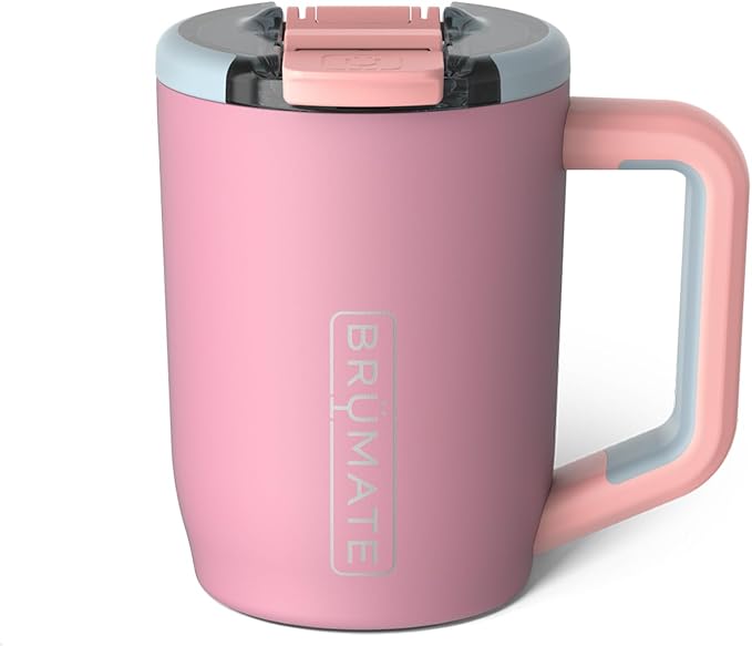 BrüMate Müv - 15oz 100% Leak Proof Insulated Coffee Mug with Handle & Lid - Stainless Steel Coffee Travel Mug - Double Walled Coffee Cup (Eclipse) by Br%C3%BCMate