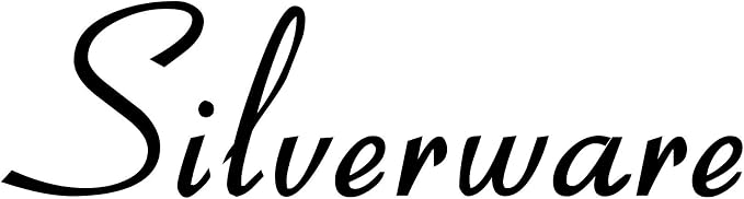 Silverware 5.5w x 1.5h Label | Kitchen Pantry Organization | Die Cut Vinyl Decal | Black Retro Font (Sticker Only) by MinglewoodTrading