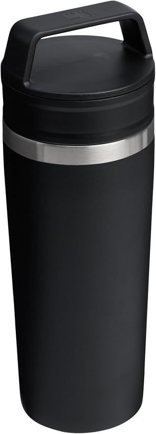 STANLEY Cafe To Go Travel Mug 16 oz | Leakproof Two-Part Drink Through Lid | Tumbler Cup for Coffee, Tea and Drinks | Insulated Stainless Steel Coffee Mug | BPA-Free | Black 2.0 - Image 4