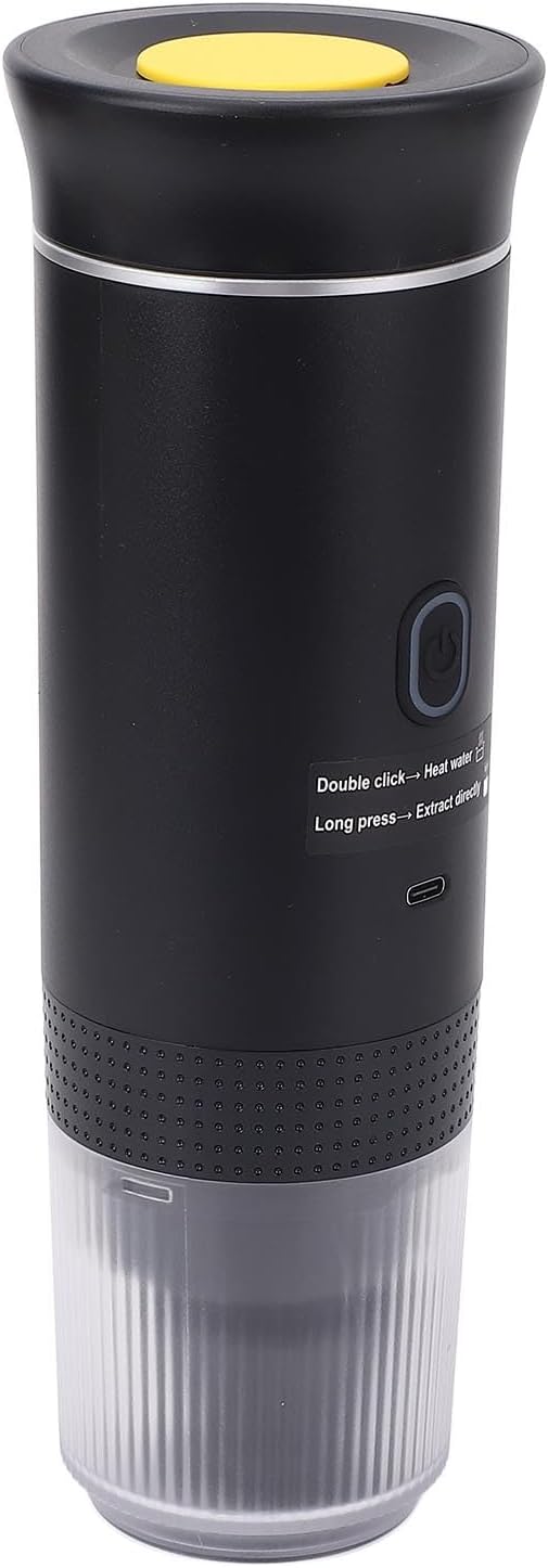 AMONIDA Portable Electric Coffee Machine, 15 Bar Cordless Heating Coffee Maker with Lithium Battery for Travel, Camping, Home & Office - Image 7