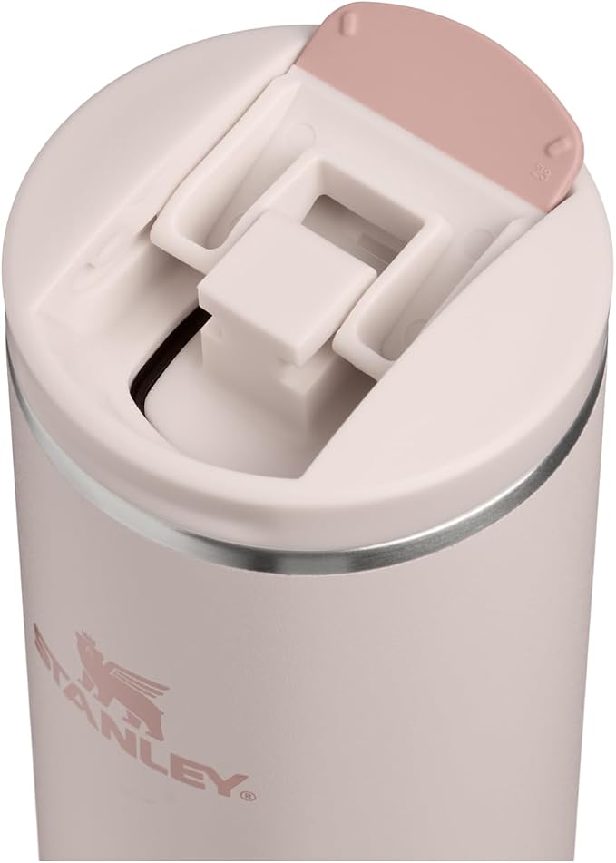 STANLEY Transit FlipTop Mug | Leakproof Coffee Travel Cup | Vacuum Insulated Stainless Steel | Stays Hot or Cold for Hours | BPA-Free | 20 oz | Rose Quartz - Image 2