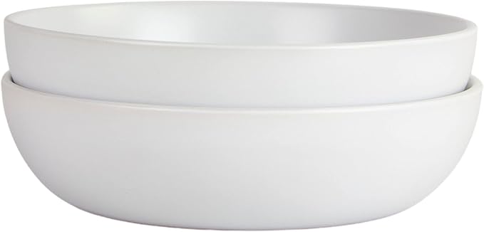 10 Strawberry Street Wazee Matte 9"/48oz Serving Bowl, Set of 2, White - Image 5