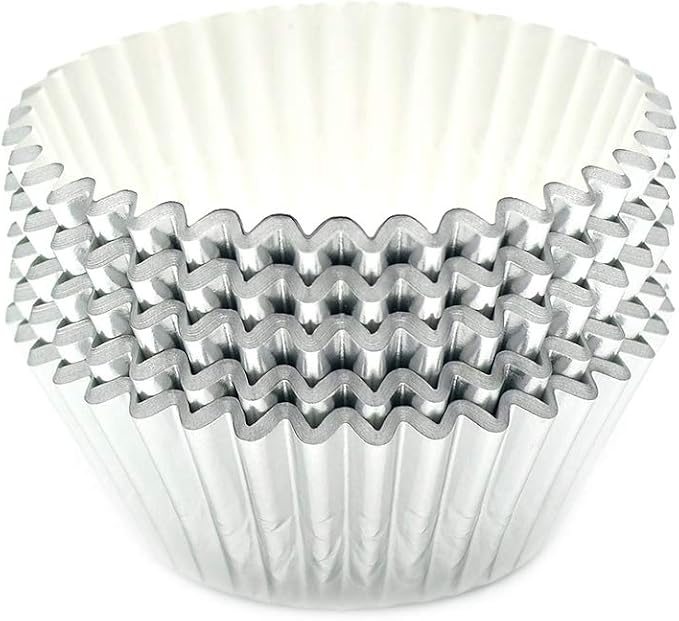 Standard Silver Foil Cupcake Liners Muffin Baking Cups for Party and More, 100-Count - Image 5