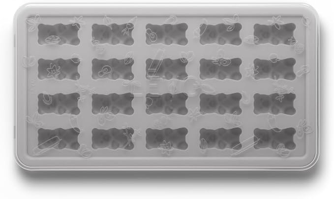 LĒVO Gummy Bear Silicone Candy Molds - Set of 2 Candy Mold Trays with Dividers & Snap On Lids - Make Your Own Gummy Bears - For Your LĒVO Infusion - Made from Non-Stick Food Grade Silicone - Image 3