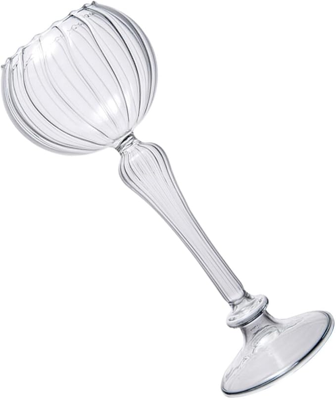 Ipetboom Creative Wine Goblet Cup Glassware Multifunctional Portable round Glass Cocktail Tumbler with Smooth Cup Mouth Lightweight for Bar Party Use by Unknown