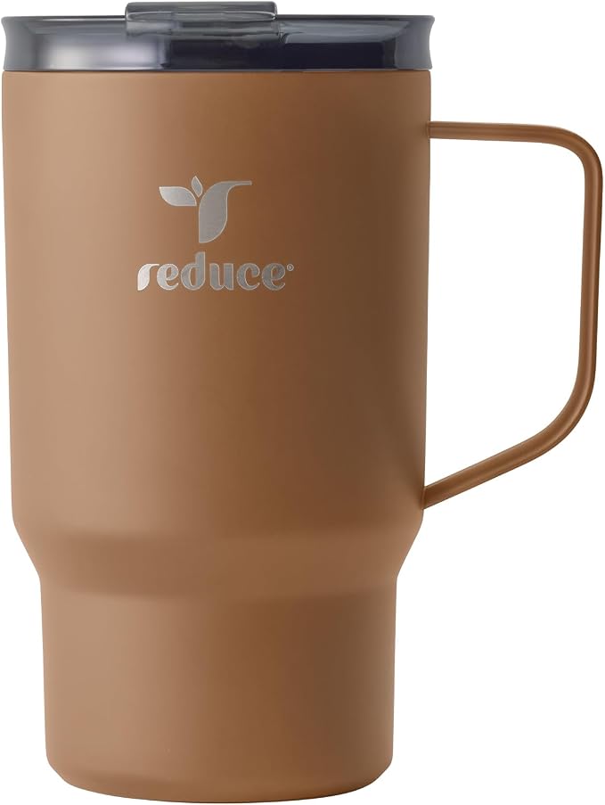 REDUCE Hot1 18 oz Hot1 Stainless Steel Insulated Mug with Temperature Adjusting Lid - Dual-Wall Vacuum, Cupholder Friendly - Keeps Drinks Hot for 6 Hours - Ideal for Coffee, Tea & Other - Java by Reduce