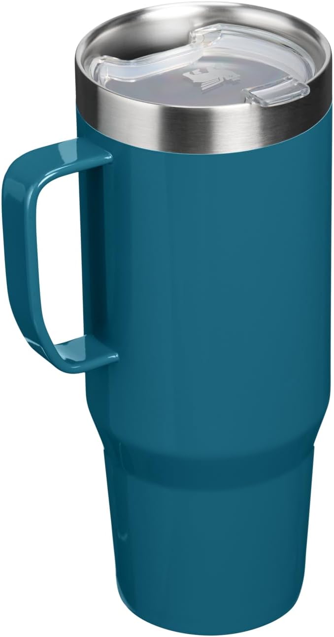 STANLEY The Everyday Suburban Mug | 30 oz | Drink Through Lid | Cup for Coffee, Tea and Drinks | Insulated Stainless Steel Coffee Mug | BPA-Free | Coastal Teal Gloss - Image 3