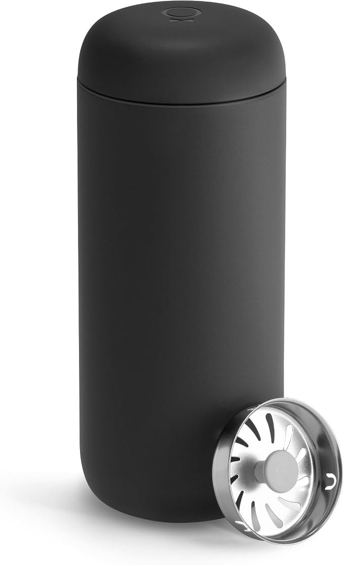 Fellow Carter Move Ceramic Lined Travel Coffee Mug 16 oz - Leak-Proof Lid | No Metallic Taste, Dishwasher Safe, Hot 12Hr Cold 24Hr, Stainless Steel Tumbler, BPA-Free, Fits Cup Holders, Matte Black - Image 4