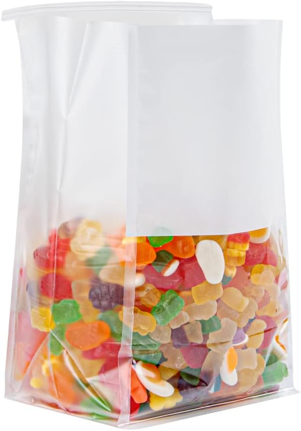 Restaurantware White Paper Cotton Tin Tie Bag, 100 Pack - Image 7