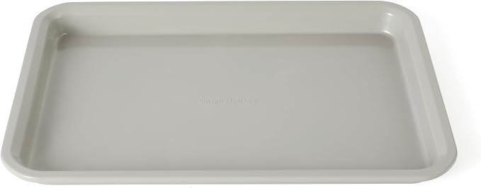 Calphalon alphalon Legacy 15 x 10 Inch PFA Free Nonstick Cookie Sheet Baking Pan in Taupe, Durable Heavy Gauge Steel Bakeware for Even Heating, Oven Safe Baking Tray for Cookies by Unknown