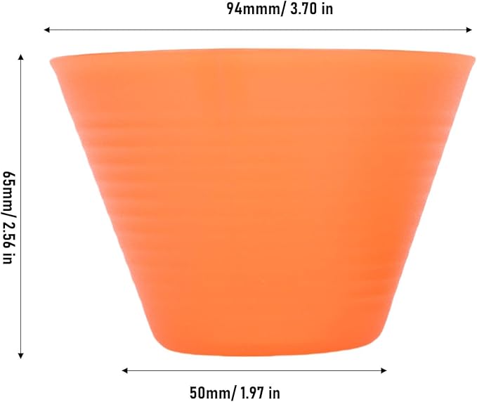 Pour Over Dripper, Flat Bottom Coffee Filter with Food Grade PP Construction, Reusable Brewing Cup for Home, Cafe & Office Use (Orange)