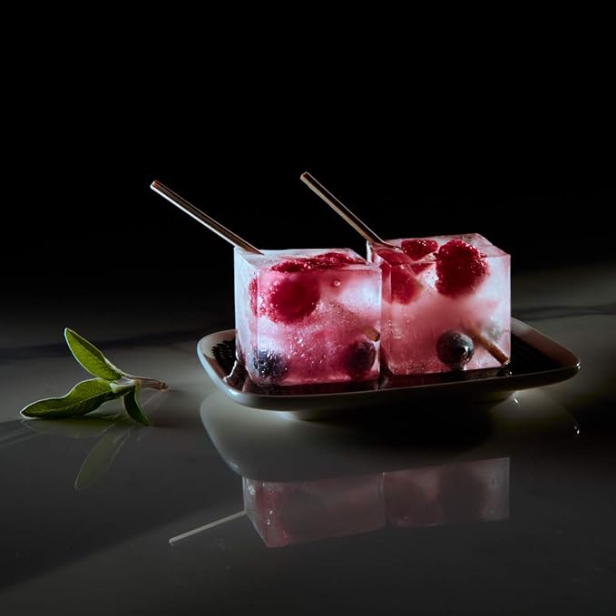 LURCH Germany ICE Former Cube - Silicone Tray for 12 Ice Cubes (1.6x1.6'') - Image 8