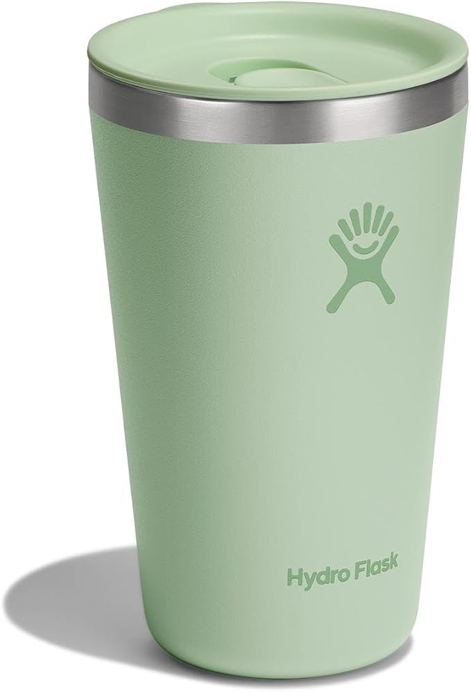 Hydro Flask All Around Tumbler Press-In Lid, Insulated Travel Mug, Stainless Steel Coffee Cup 16 Oz Aloe Green - Image 2