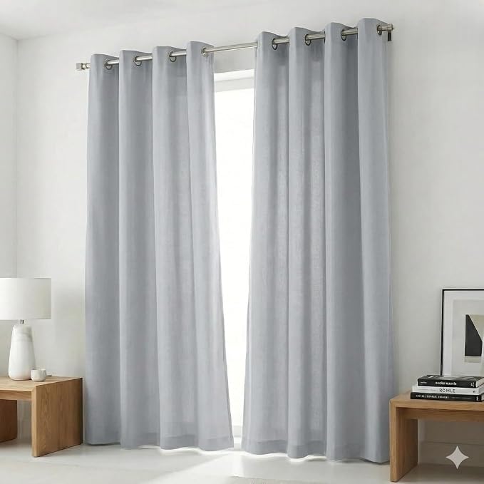 Urban Villa Cotton Grommet Curtains 42x84 (2 Panels) White by CottonTrends