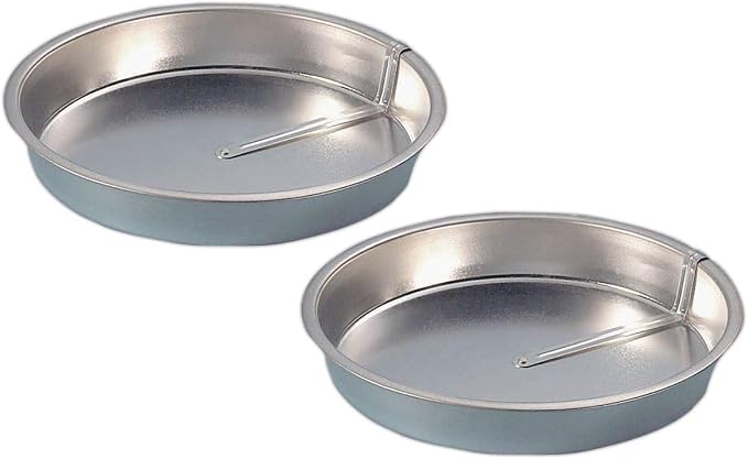 Easy Release Cake Pan Set of 2, 360° Lever, Tinplate, Silver, 8 Inch | Creates Professional Layer Cakes, Even Heat Distribution, Effortless Cake Removal, Ideal for Home Baking, Hand Wash Care by Unknown