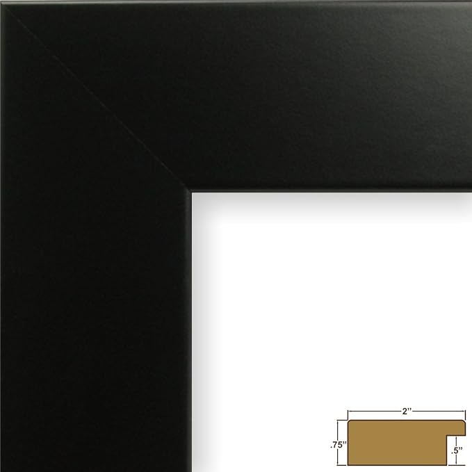 Craig Frames 16x20 Black Picture Frame for Posters, Photos, and Prints | Lightweight shatter resistant acrylic facing with a rigid backing board, made in the USA - Image 2