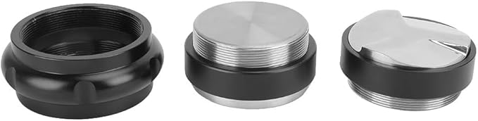 Coffee Tamper, Stainless Steel Adjustable Handle, Flat Base and 3 Angled Slopes, suitable for Home and Office Espresso Lovers