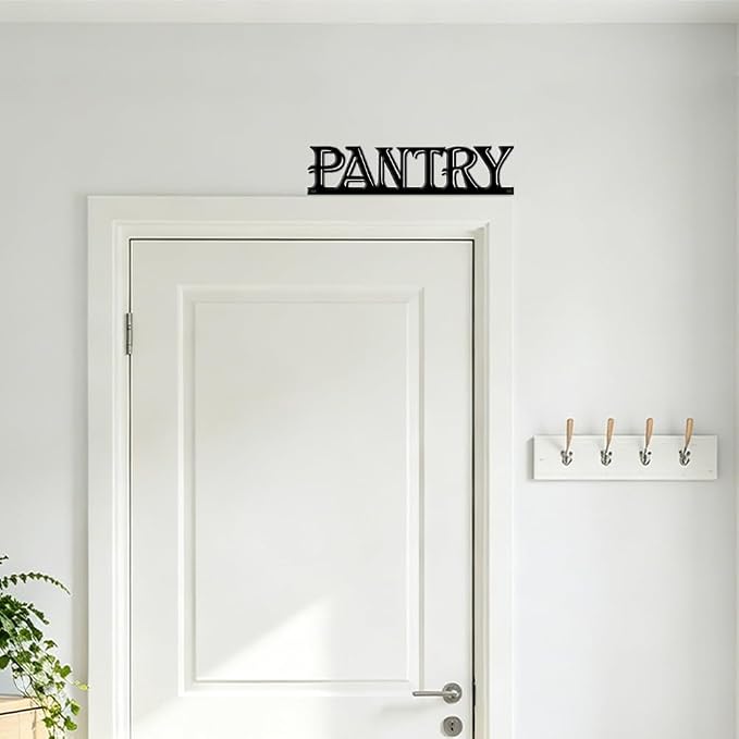 COMBLOOM Door Topper Sign Wall Art Decor, 11.8"x2.76" Metal Unique Hanging Above Door Frame Corner Accent for Home Living Room Front Door Hallway Bedroom Bathroom Entryway - Image 3