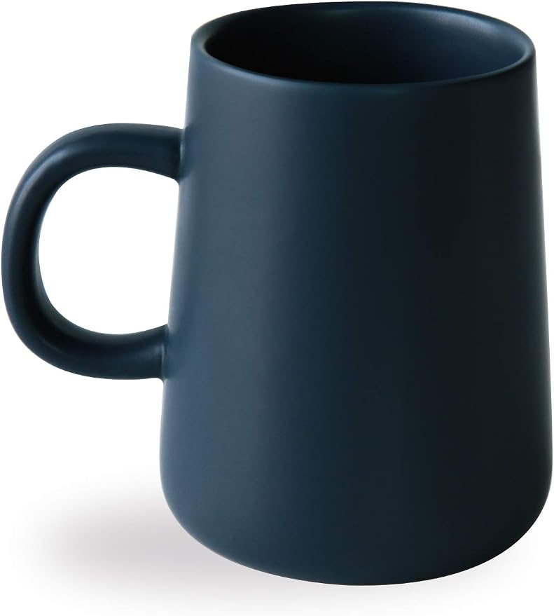 Coffee Mug, Matte Ceramic Coffee Cup, Both Hot & Cold Beverage Tea Cup for Office & Home, Suitable for Dishwasher & Microwave & Oven, 16.5 oz (Royal Blue) by ARRADEN