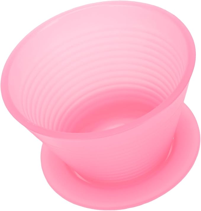 POCREATION Pour Over Coffee Maker Manual Coffee Brewer Hand Drip Coffee Maker Flat Bottom Coffee Dripper with Detachable Design for Home Restaurant Office Use (Pink)