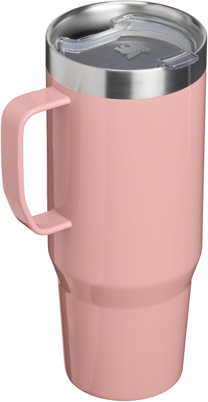 STANLEY The Everyday Suburban Mug | 30 oz | Drink Through Lid | Cup for Coffee, Tea and Drinks | Insulated Stainless Steel Coffee Mug | BPA-Free | Peach Rose Gloss - Image 3
