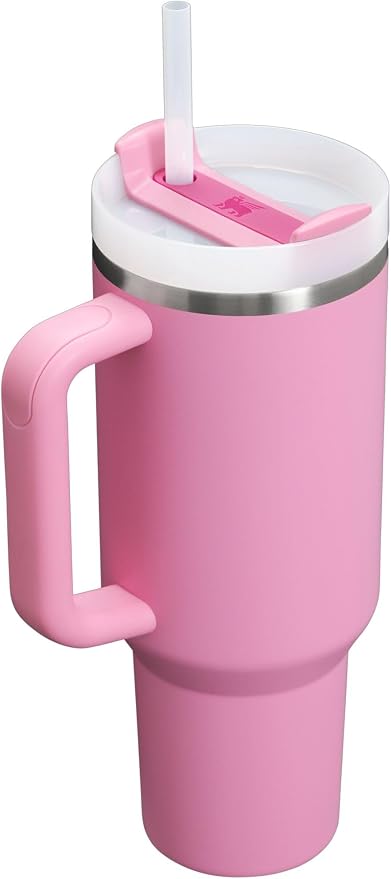 STANLEY Quencher H2.0 Flow State Tumbler, 40 oz, Peony | Handle and Straw | 3-Position Lid | Cup Holder Compatible for Travel | Insulated Stainless Steel Cup | BPA-Free - Image 2