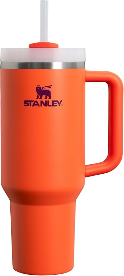 STANLEY Quencher H2.0 Flow State Tumbler, 40 oz, Tigerlily Plum | Handle and Straw | 3-Position Lid | Cup Holder Compatible for Travel | Insulated Stainless Steel Cup | BPA-Free by Unknown