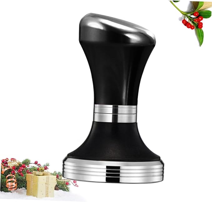 Stainless Steel Coffee Tamper Adjustable Espresso Pressing Hammer Coffee Bean Press Tool for Home Cafe Bar Use with Corrosion-resistant Construction
