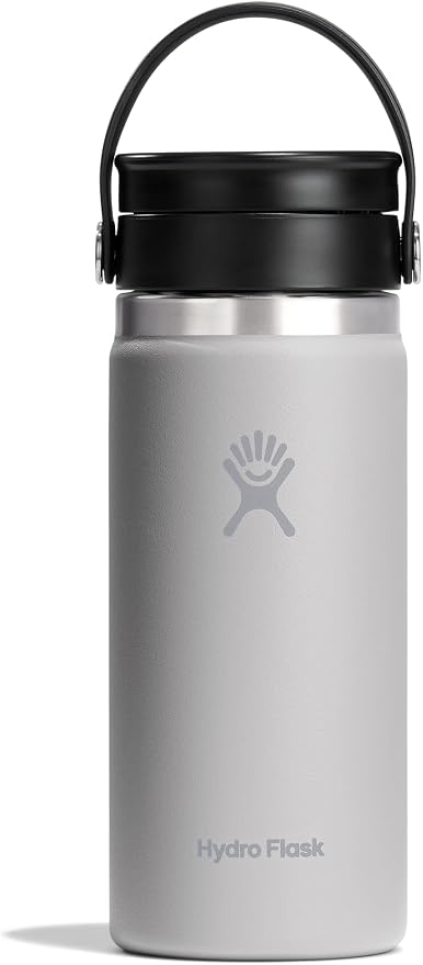 Hydro Flask Flex Sip Coffee Tumbler – Insulated Stainless Steel, Non Spill, Leak Proof Travel Coffee Cup 16 Oz Birch Gray by Unknown