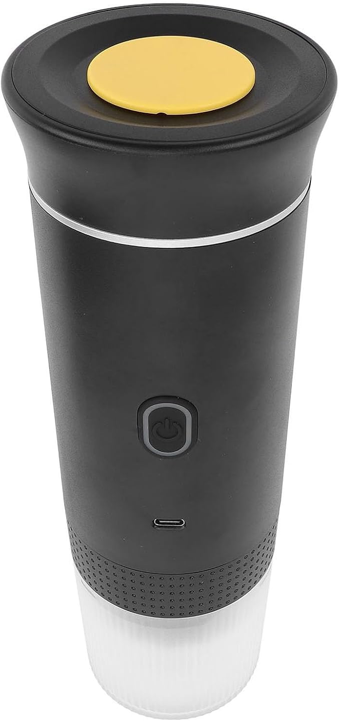 Sonew Portable Coffee Maker Rechargeable Electric Handheld Car Coffee Machine for Travel Office Household – White (Black) - Image 3
