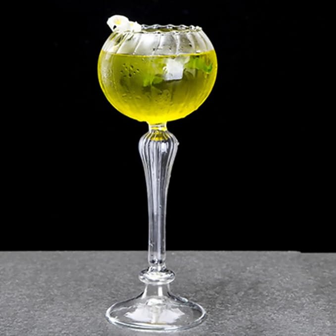 Ipetboom Creative Wine Goblet Cup Glassware Multifunctional Portable round Glass Cocktail Tumbler with Smooth Cup Mouth Lightweight for Bar Party Use - Image 7