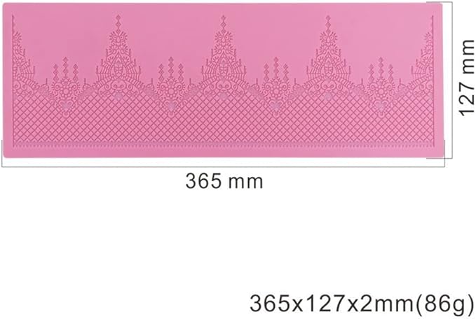 Embossing Lace Fondant Moulds, Crown Castle Border Lace Mat Wedding Cake Decoration Tool, Cupcake Mat Silicone Molds…