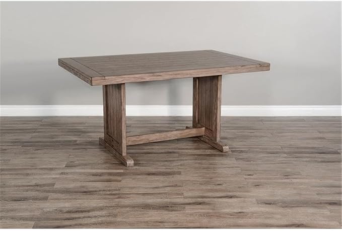 Pemberly Row 75" x 56" Farmhouse Wood Breakfast Nook Set with Table, Lift Seats, Hidden Storage, Reversible Benches, for Small Spaces, in Buckskin/Taupe Brown Finish - Image 3