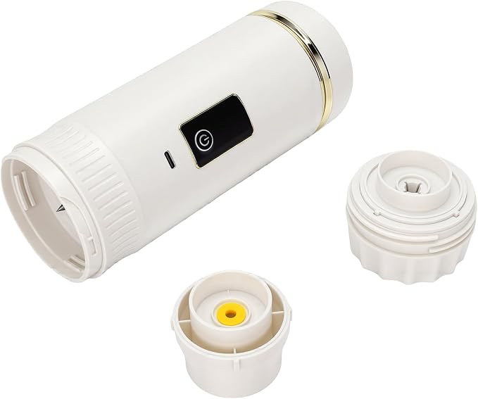 Portable Coffee Maker 200ML Rechargeable Cordless Self Heating Coffee Machine for Capsules Ground - Image 3