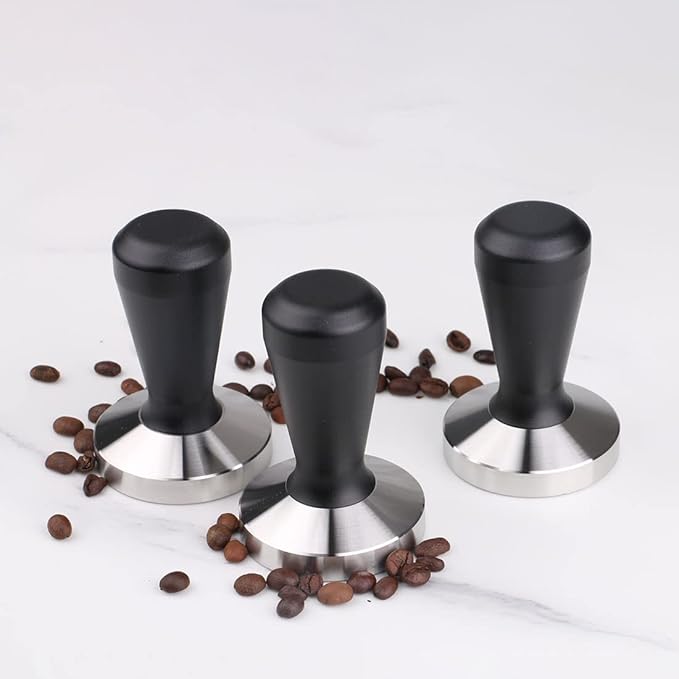 Stainless Steel Coffee Tamper 53mm Barista Espresso Base Coffee Bean Press
