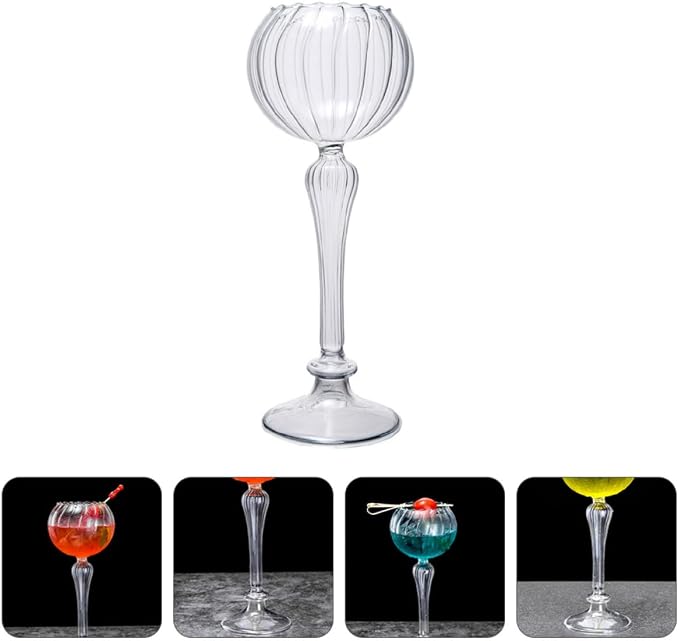 Creative Portable Cocktail Glass Wine Cup, Lightweight round Glassware with Simple Generous Style, Multifunctional Drinking Glass for Home Bar and Party Use - Image 9