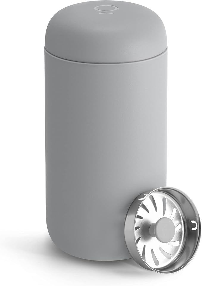 Fellow Carter Move Ceramic Lined Travel Coffee Mug 12 oz Stainless Steel | No Metallic Taste Coffee Tumbler, Leak-Proof Lid, Dishwasher Safe, Hot 12Hr Cold 24Hr, BPA-Free, Fits Cup Holders, Matte Grey by Unknown