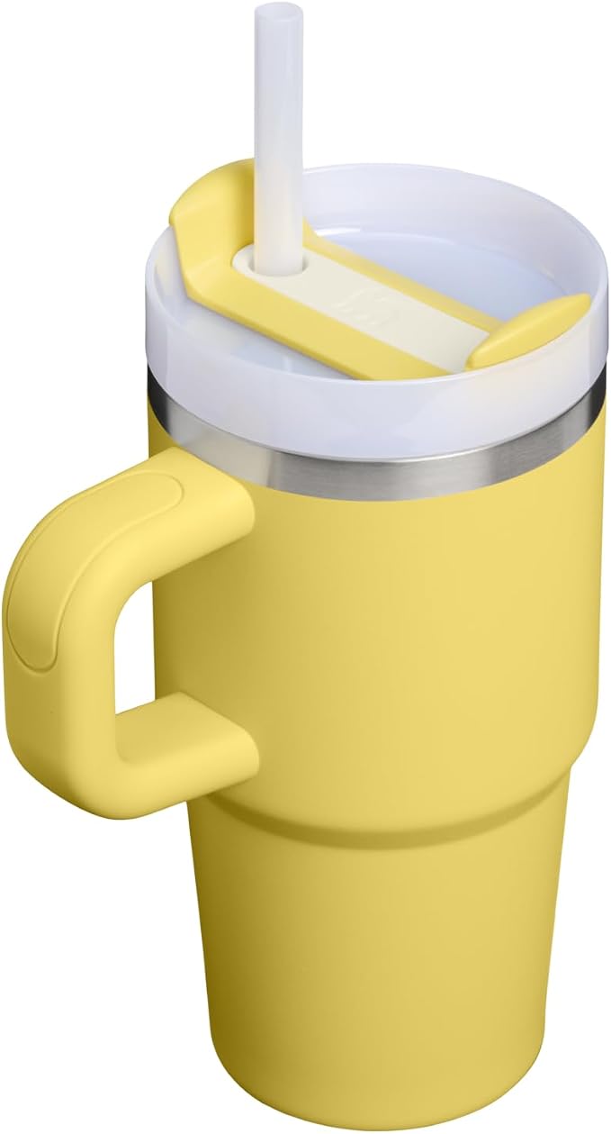 STANLEY Quencher H2.0 Flow State Tumbler, 20 oz, Daffodil | Handle and Straw | 3-Position Lid | Cup Holder Compatible for Travel | Insulated Stainless Steel Cup | BPA-Free - Image 3