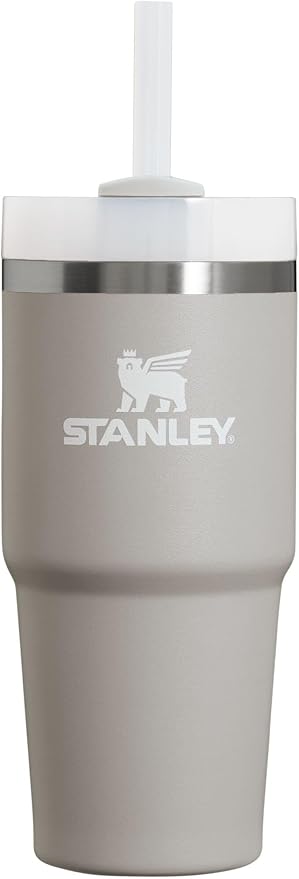 STANLEY Quencher H2.0 Flow State Tumbler, 14 oz, Ash | Handle and Straw | 3-Position Lid | Cup Holder Compatible for Travel | Insulated Stainless Steel Cup | BPA-Free by Unknown