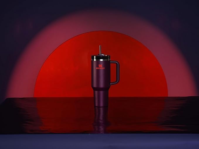 STANLEY Quencher H2.0 Flow State Tumbler, 40 oz, Plum | Handle and Straw | 3-Position Lid | Cup Holder Compatible for Travel | Insulated Stainless Steel Cup | BPA-Free - Image 6