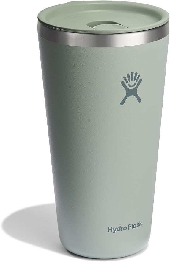 Hydro Flask All Around Tumbler Press-in Lid, Insulated Travel Mug, Stainless Steel Coffee Cup 28 Oz Agave Green - Image 2