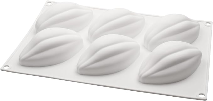 Silicone Coffee Bean Mold 6-Cavity, 29.5 x 18.8 cm | Pack of 2, 3D Cacao Pod Shape, Non-Stick Release, For Chocolate & Desserts, Food-Grade Silicone - Image 9